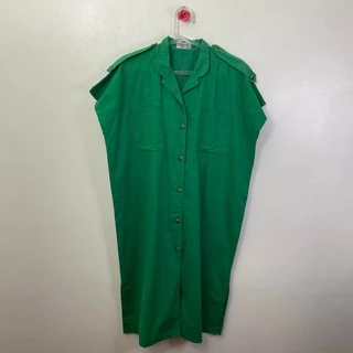 Vestido verde vintage (Ref: 5259) Tam: G