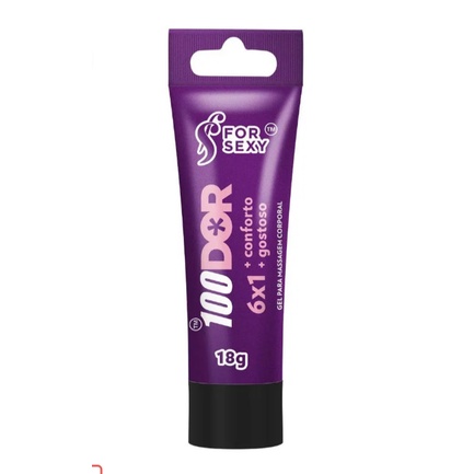 Gel Lubrificante 100 DOR para Sexo Anal - 6 em 1 - Anestésico Lubrificante Vasodilatador e Cicatrizante - SexShop Produto Erótico Sex shop