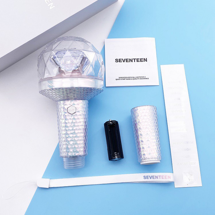 SEVENTEEN カラット棒 ver.2 OFFICIAL ペンライト SEVENTEEN Official Lightstick Ver 2 Caratbong 2 | Shopee Brasil