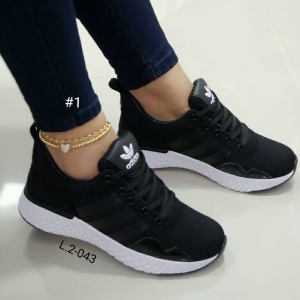 Tenis feminino store preto para caminhada