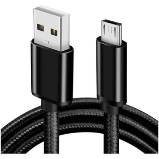 Cabo Micro Usb V8 Carregador Turbo 2 Metros Carrega Rápido e Transmite Dados 2.4 A