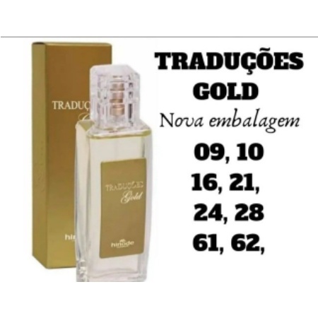 Perfume Masculino Traduções Gold N 62 Nova Embalagem 100ml