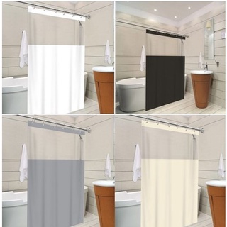 Cortina em PVC Para Box Antimofo Com Gancho 1,38x1,98 Cores Vida Pratika Varão