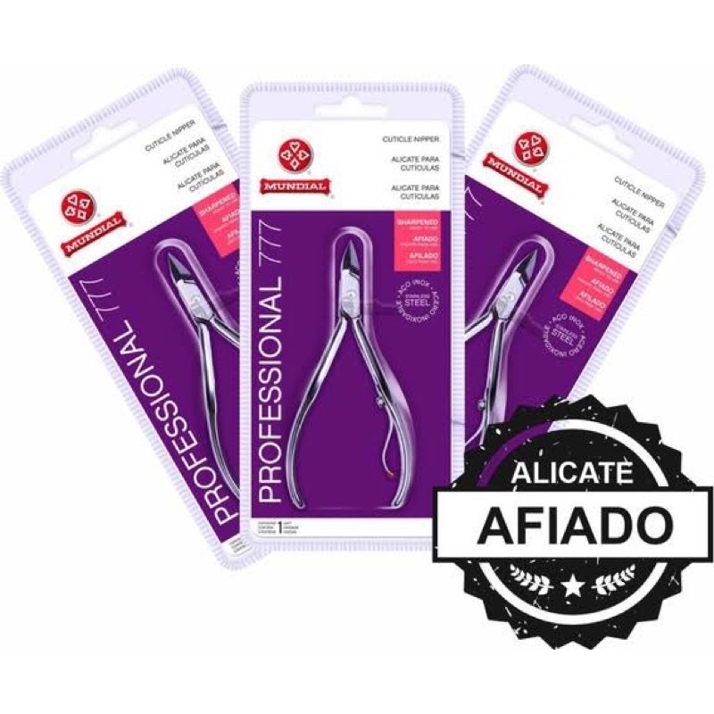 Alicate Cutícula Mundial 777 Aço Inox Profissional Afiado Shopee Brasil 2447