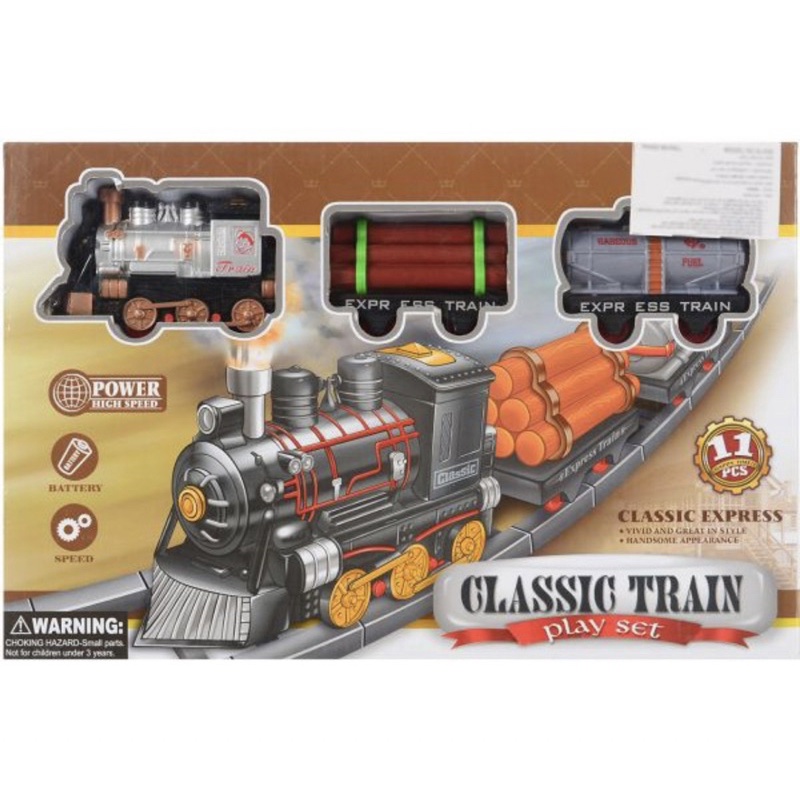 brinquedos carros e veiculos ferrorama trem classico solta fumaca 8  pecas--O Galileu Magazine