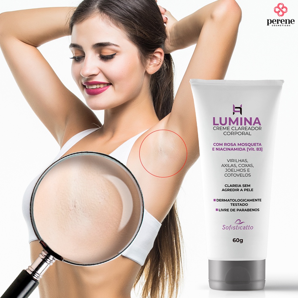 Kit C/ 2 Lumina Creme Clareador Corporal / Virilhas / Axilas