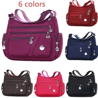 Crazy Bag 6 Cores Saco De Nylon À Prova D’água D’água De Um Ombro Corpo Cruz