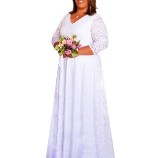 Vestido De Noiva Plus Size Em Promoção Na Shopee Brasil 2023