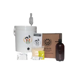 Kit de Equipamentos Extrato de Malte para Fabricação de Cerveja Artesanal Fácil 10 Litros Econômico
