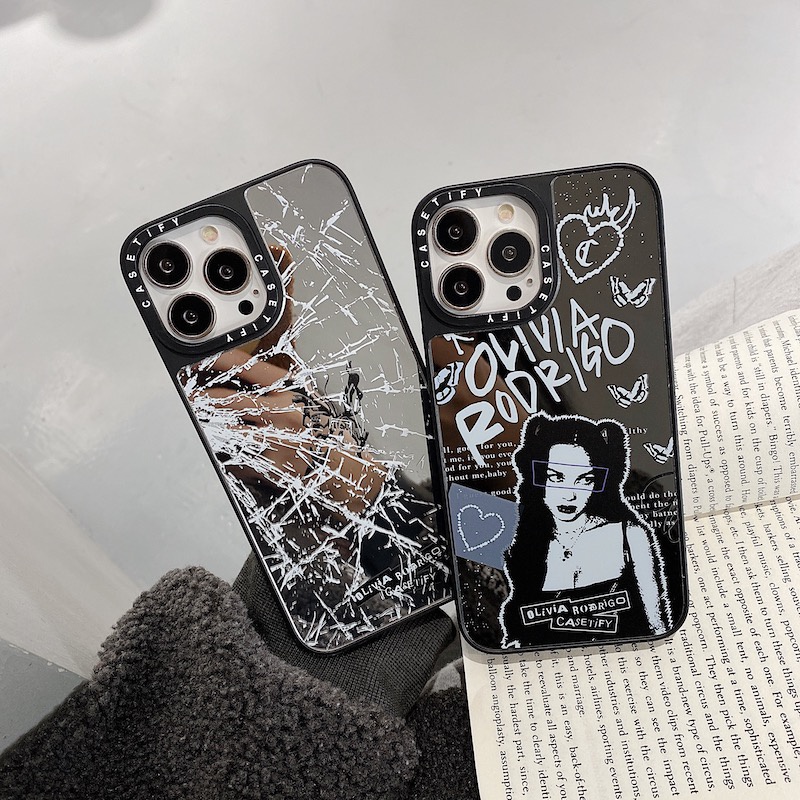 Olivia Rodrigo Capa De Telefone Casetify Revestida Com Espelho Para iPhone  16 15 14 13 12 11 Pro Max Plus , Dura