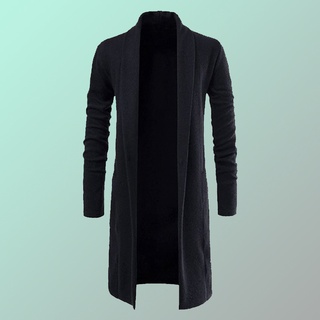 Cardigan Masculino Manga Longa Assimétrico Estiloso Fashion – Slim Fitness