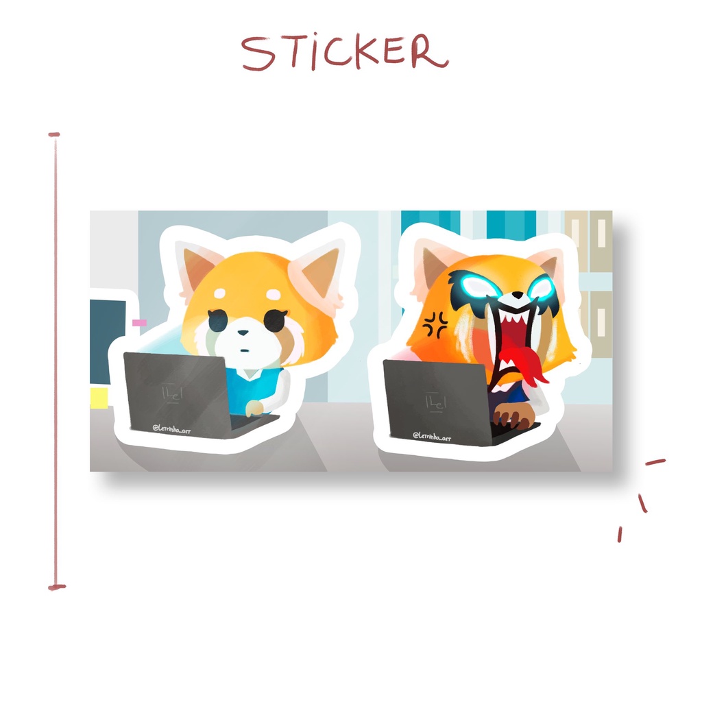 Adesivo - Aggretsuko | Shopee Brasil