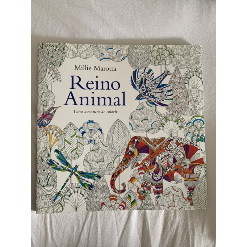 Livro de colorir Reino Animal | Shopee Brasil