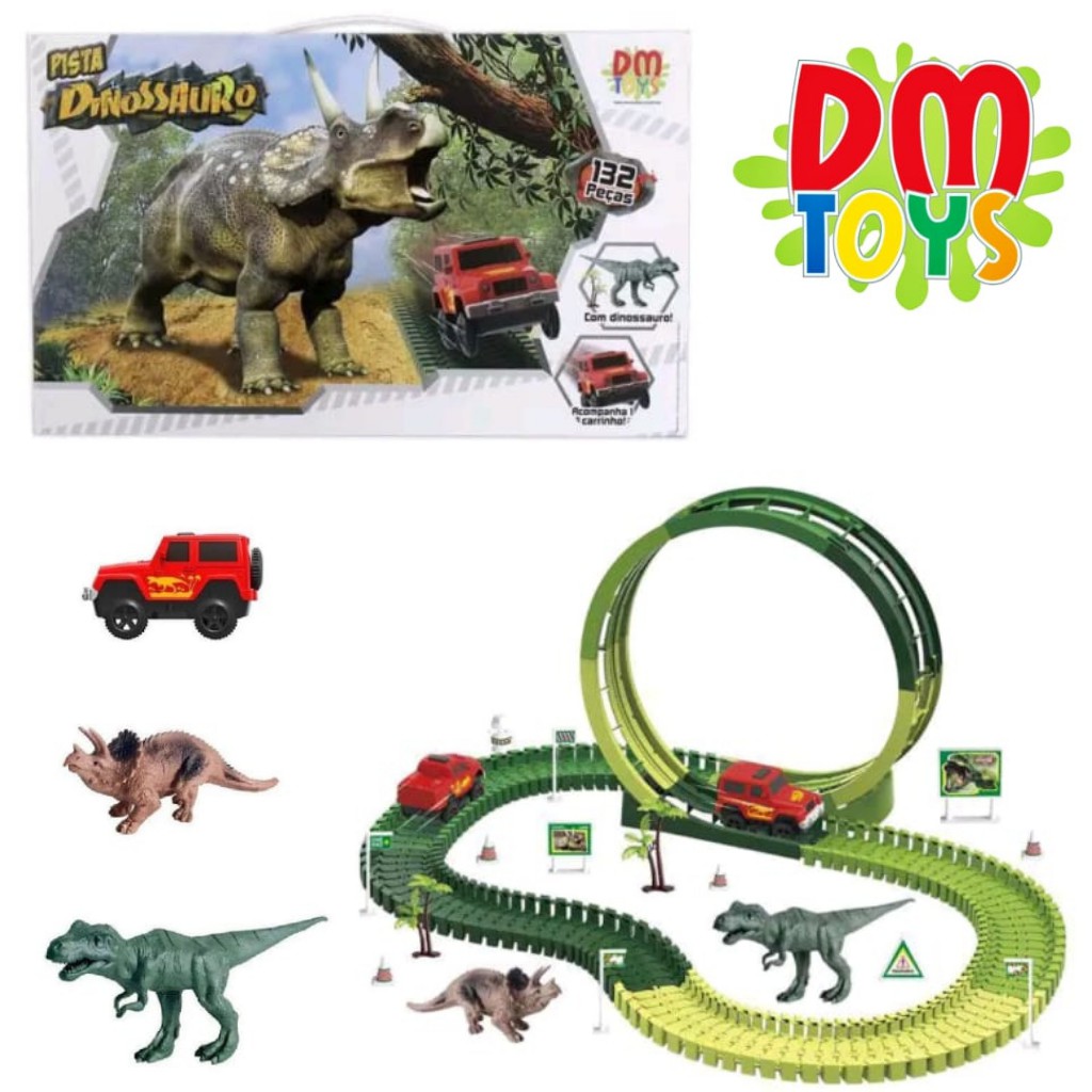 Carrinho Dino Divertido - DM Toys - Button Shop