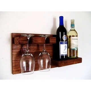 Bar Parede Adega Simples em Madeira Pinus Rustica com Verniz Escuro para Churrasqueira