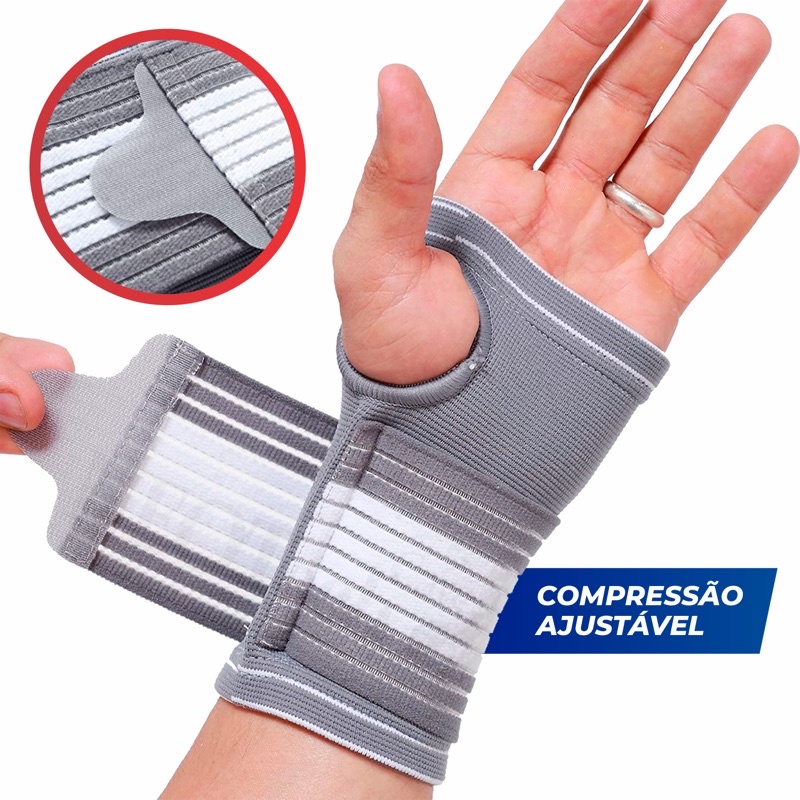 Munhequeira Tendinite Pulso Aberto Ortopedica Suporte Saude -Envio Rapido