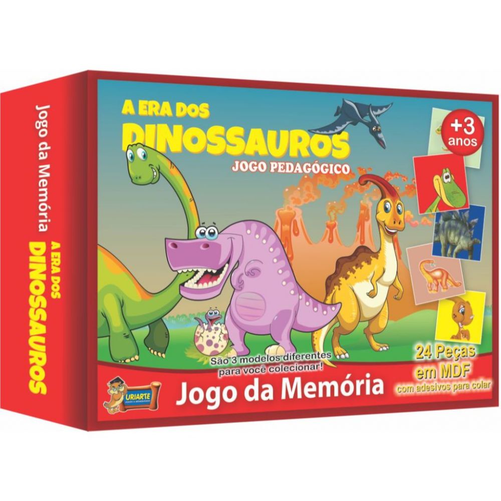 Lembrancinhas Jogos da Memória Dinossauro mdf Cru
