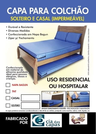 Capa Para Colchao Impermeavel Casal 25 Cm de Altura
