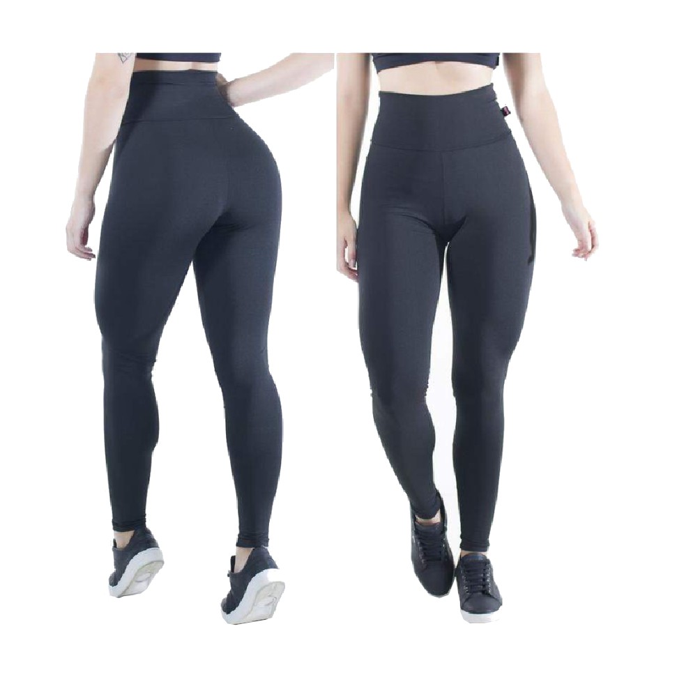 Calça Legging Cintura Alta Cotton Elastano Confortável