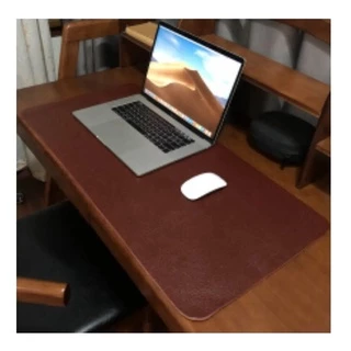 Mouse Pad Grande Couro Marrom