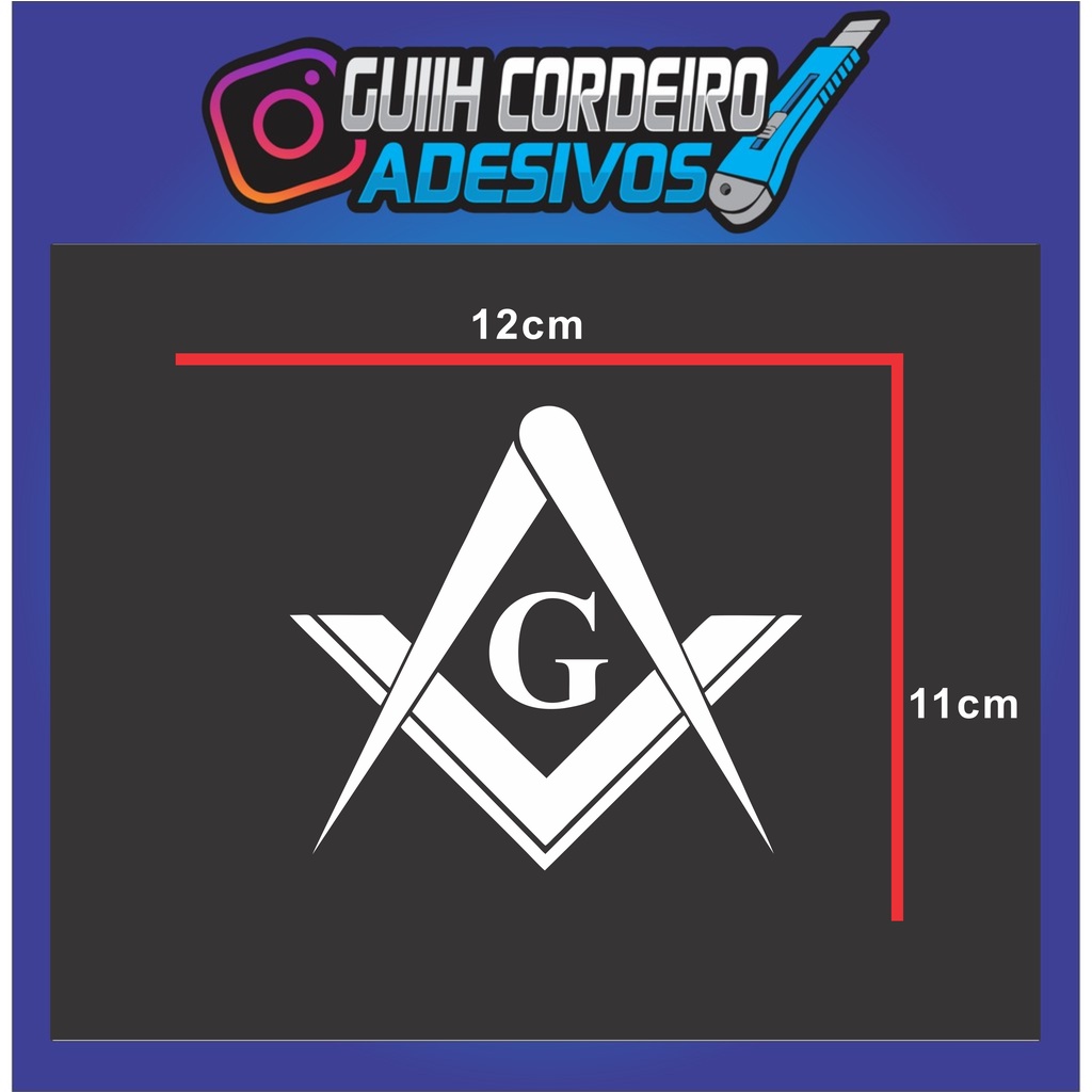 Adesivo Maçonaria - Esquadro e compasso | Shopee Brasil