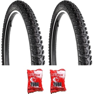Par Pneu Bicicleta Levorin Excess 26x1.95 + 2 Camaras Kenda