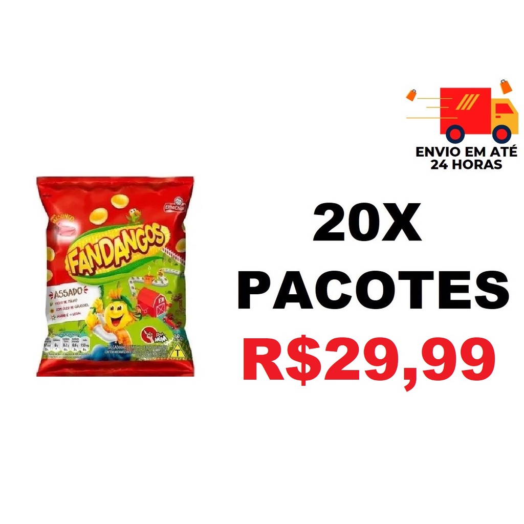 Kit 20 Fandangos 22 g Shopee Brasil