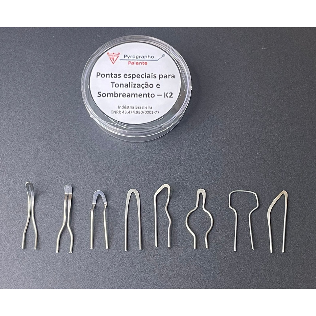 Kit de Pontas K-TS2 para Pirografia Avançada e Realismo - Palante
