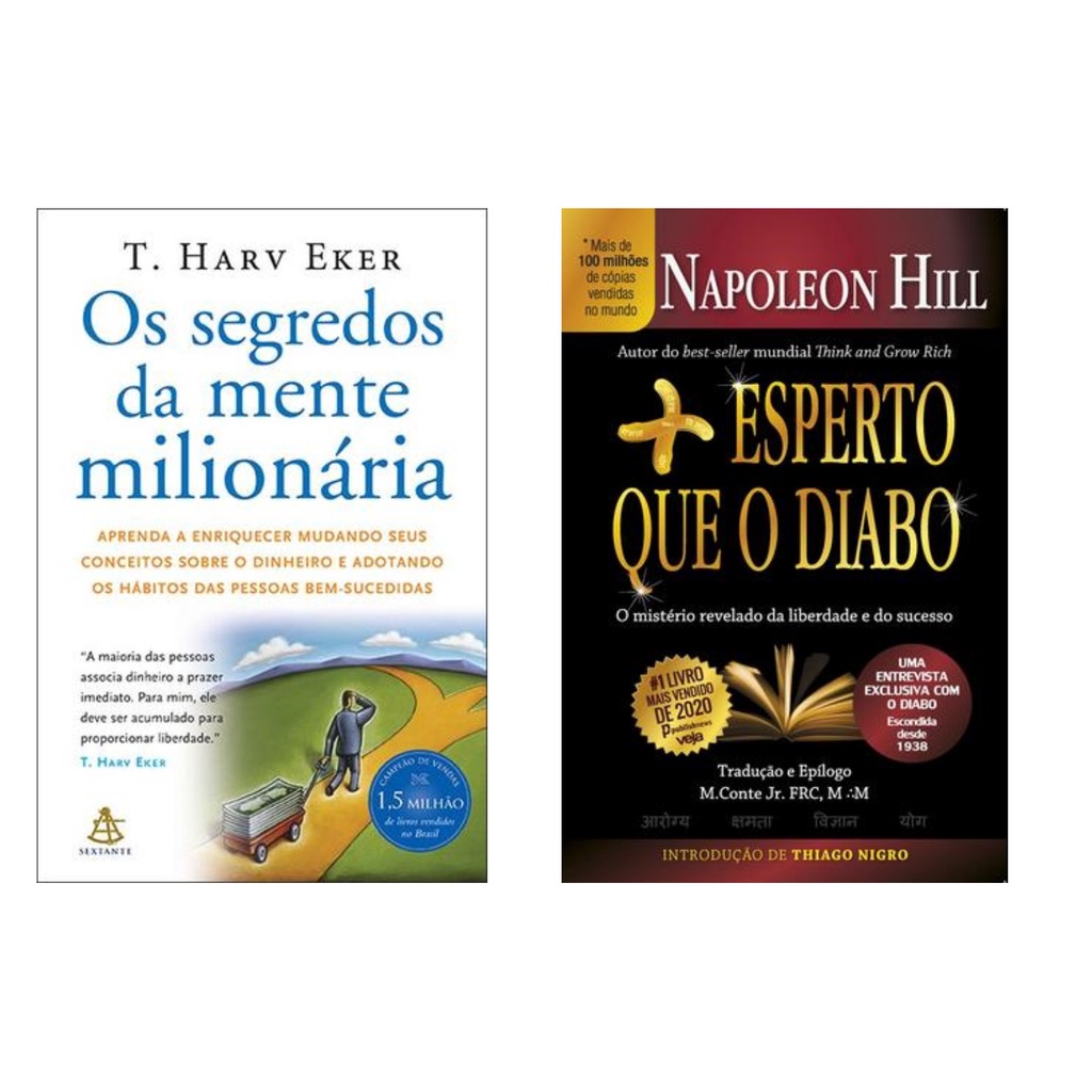 Kit Os Segredos da Mente Milionária + Mais Esperto que o Diabo