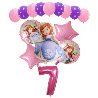 princesa sofia balões 27cm látex (6 unidades)