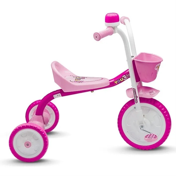 Triciclo Motoca Brinquedo de Criança Menino Menina Infantil Velotrol  Motinha Rodinha Barato Promoção NF Ultra Bikes Military Boy Cesto Original