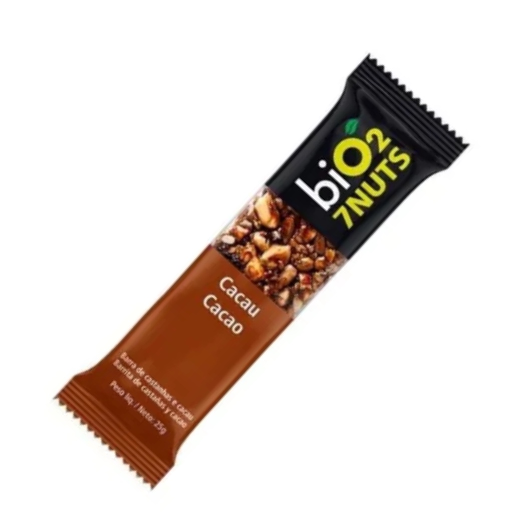 Barra Cereal Cacau BiO2 7Nuts 12x25g | Shopee Brasil