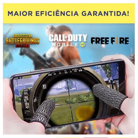 Super Grave Para Jogos Games Mobile + Luvinha Gamer Jogar Competitivo Free  Fire Pubg Profissional