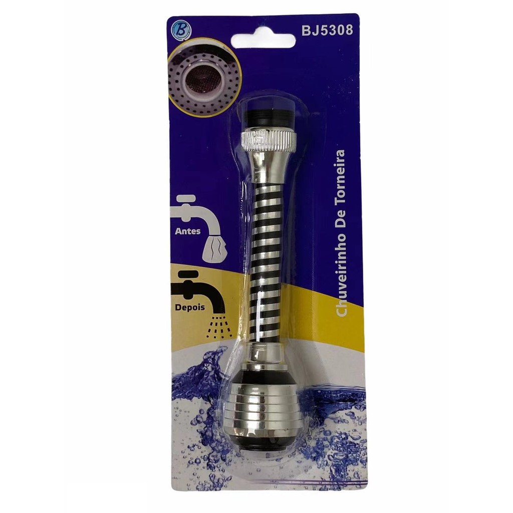 Bico Prolongador Torneira Chuveirinho Arejador Gira 360 Flex