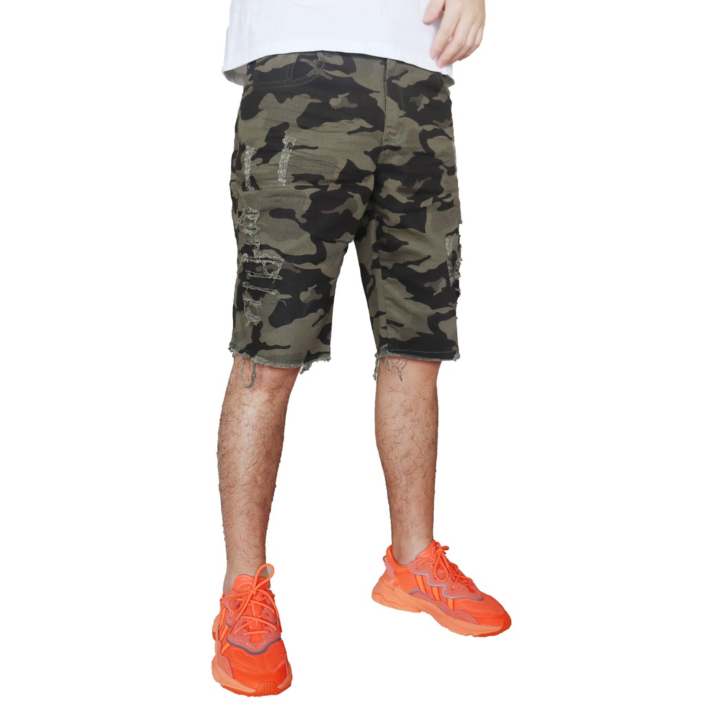 Bermuda jeans sale camuflada