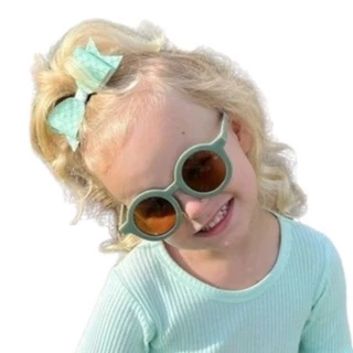 Óculos de Sol Infantil Kids Retrô UV400 menino menina unissex Redondo