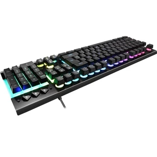 Teclado Gamer Semi Mecanico Sades Neo Whistle Rgb Anti-ghosting Double shot