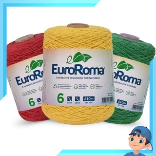 Barbante Para Crochê 6 EuroRoma 600 gramas - Colorido Para Artesanato