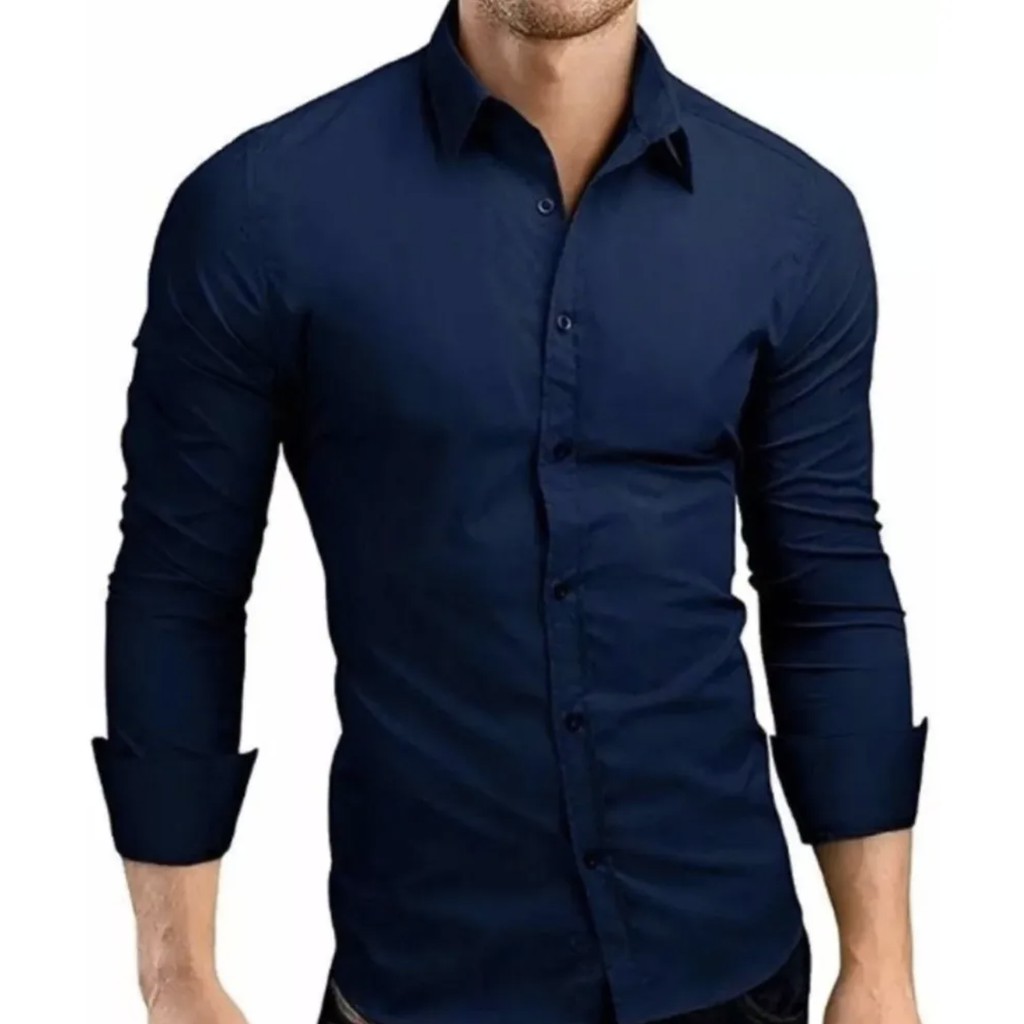 CAMISA MASCULINA MANGA LONGA SLIM FIT