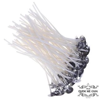 50 Pavio Vela 7 Dias Votiva Com Alma De Cobre 18 Cm