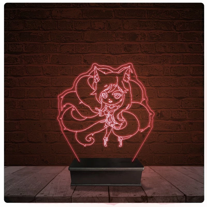 Abajur Luminária Acrílico Led - Princesa Desenho Infantil 21