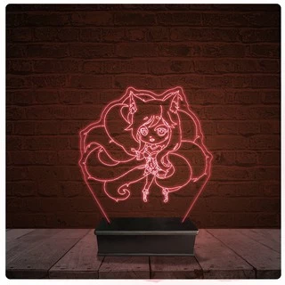 Abajur Luminária Acrílico Led - Princesa Desenho Infantil 21
