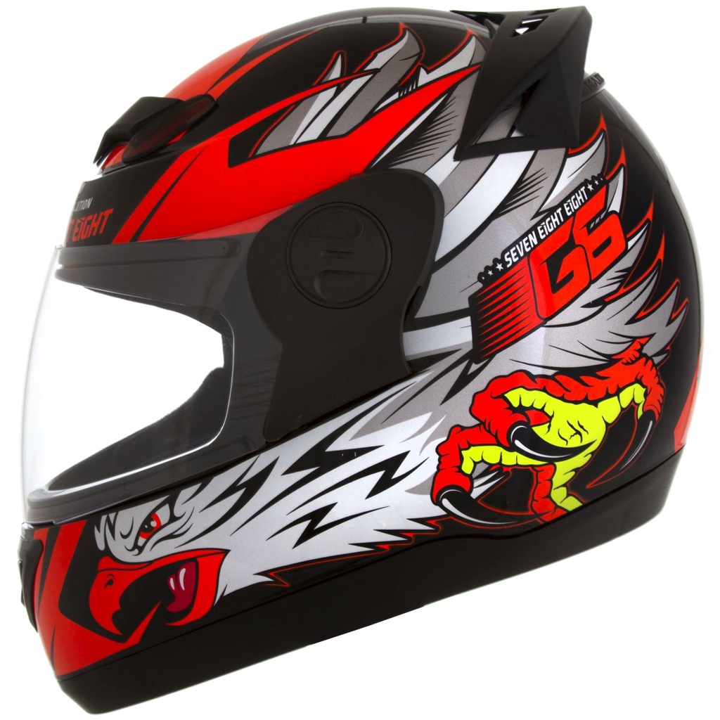 Capacete Fechado Pro Tork Evolution 788 G6 Eagle Laranja Tam.58