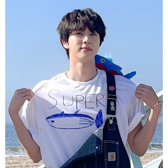 Camiseta SUPER TUNA - Jin / Seokjin - COLEÇÃO BTS | Shopee Brasil