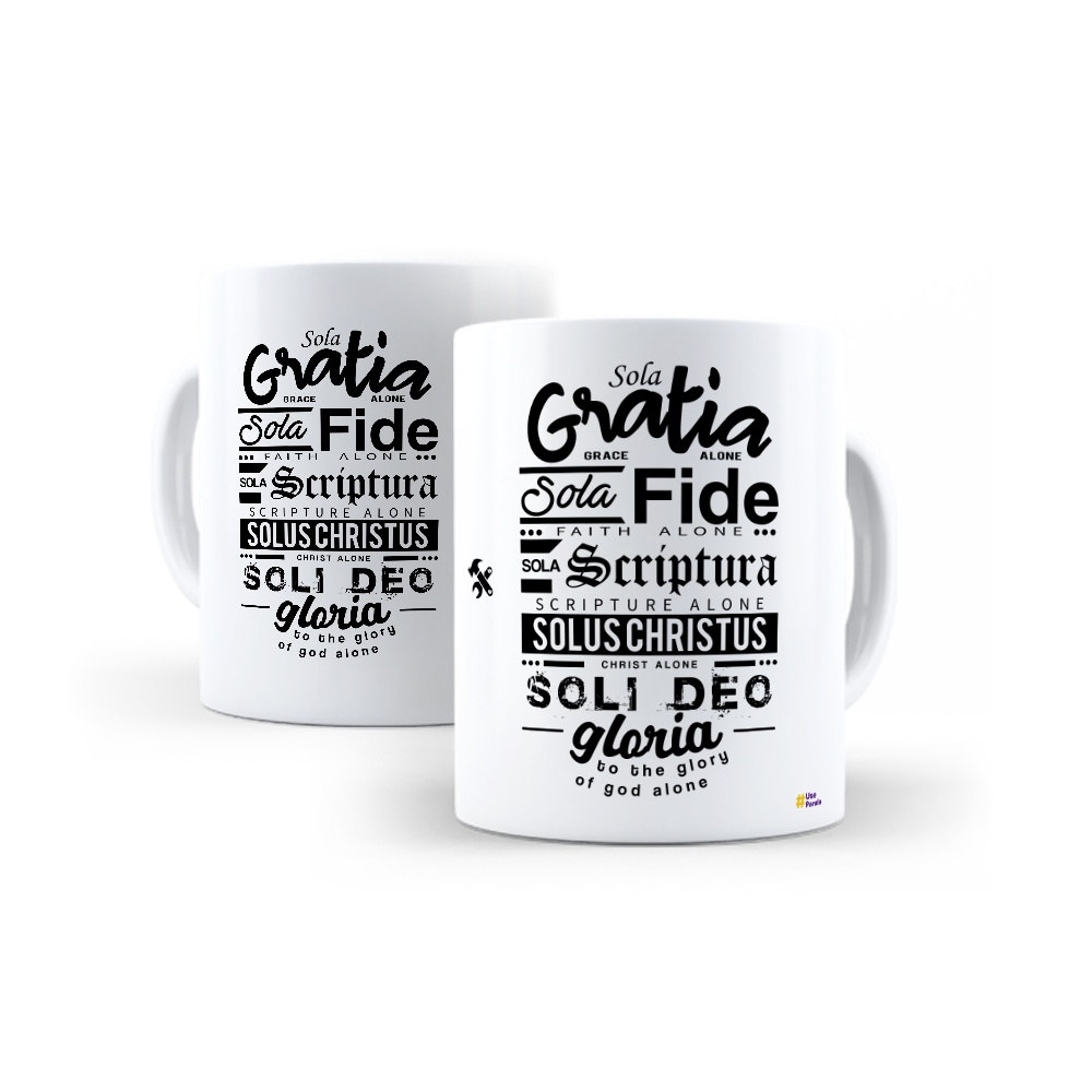 Caneca Cinco Solas Da Reforma Sola Scriptura | Shopee Brasil