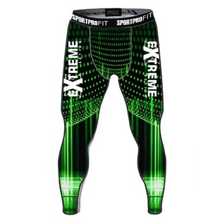 calça legging masculina termica de comprensão esportiva extreme verde