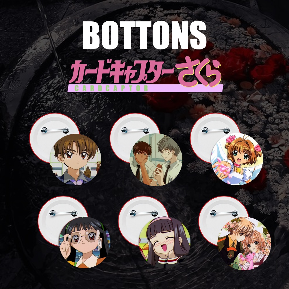 Bottons Botons Personalizados Anime Sakura Cardcaptor Tamanho Cm Shopee Brasil