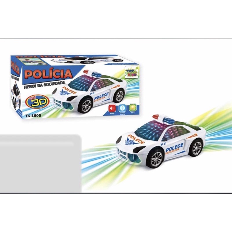 Carro da polícia infantil carro esportivo carro carro modelo de carro som e  luz elétrica universal polícia carro menino gift corrida