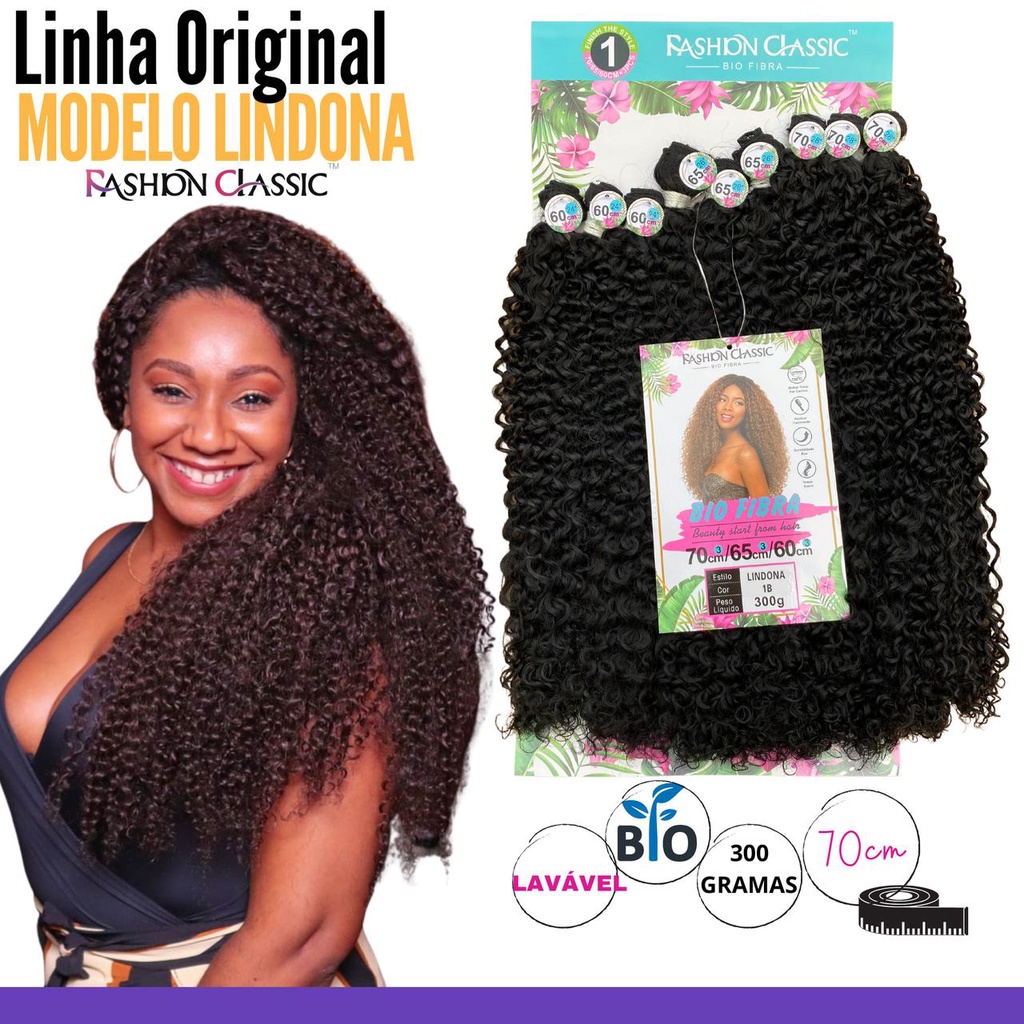 Cabelo Orgânico - Lindona - Bio Fibra - 70cm