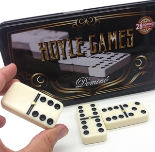 Jogo Domino Grosso Grande Profissional Com Pino Metal Top